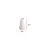 Elegant White Ceramic Vase, 14 x 14 x 28 cm | 100% Ceramic, Perfect for Home Decor & Floral Arrangements | Stylish & Modern Design