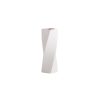 Elegant White Ceramic Vase, 8 x 8 x 21 cm | 100% Ceramic | Perfect for Home Decor, Centerpieces & Floral Arrangements | Stylish & Modern Design