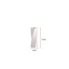 Elegant White Ceramic Vase, 8 x 8 x 21 cm | 100% Ceramic | Perfect for Home Decor, Centerpieces & Floral Arrangements | Stylish & Modern Design