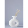 Elegant White Ceramic Vase, 7 x 14 x 16 cm | 100% Ceramic, Perfect for Home Decor & Floral Arrangements | Stylish & Modern Design