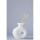 Elegant White Ceramic Vase, 7 x 14 x 16 cm | 100% Ceramic, Perfect for Home Decor & Floral Arrangements | Stylish & Modern Design