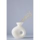 Elegant Bone Color Ceramic Vase, 7 x 14 x 16 cm | 100% Ceramic | Perfect for Home Decor, Centerpieces & Floral Arrangements, Stylish & Durable