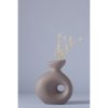 Elegant Mink Ceramic Vase, 7 x 14 x 16 cm | 100% High-Quality Ceramic | Perfect for Home Decor & Floral Arrangements, Stylish & Durable Design