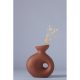 Elegant Tile Red Ceramic Vase, 7 x 14 x 16 cm | 100% Ceramic, Perfect for Home Decor & Floral Arrangements | Stylish & Durable Design