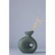 Elegant Green Ceramic Vase, 7 x 14 x 16 cm | 100% Ceramic | Perfect for Home Decor, Centerpieces & Floral Arrangements | Stylish & Durable Design