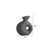 Elegant Green Ceramic Vase, 7 x 14 x 16 cm | 100% Ceramic | Perfect for Home Decor, Centerpieces & Floral Arrangements | Stylish & Durable Design