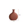 Elegant Tile Red Ceramic Vase, 7.5 x 7 x 25 cm | 100% Ceramic | Perfect for Home Decor, Centerpieces & Floral Arrangements | Stylish & Durable