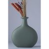 Elegant Green Ceramic Vase, 7.5 x 7 x 25 cm | 100% Ceramic, Perfect for Home Decor & Floral Arrangements | Stylish & Modern Design