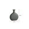 Elegant Green Ceramic Vase, 7.5 x 7 x 25 cm | 100% Ceramic, Perfect for Home Decor & Floral Arrangements | Stylish & Modern Design