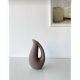 Elegant Mink Ceramic Vase, 6 x 9 x 17 cm | 100% Ceramic | Perfect for Home Decor & Floral Arrangements | Stylish and Modern Design