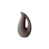 Elegant Mink Ceramic Vase, 6 x 9 x 17 cm | 100% Ceramic | Perfect for Home Decor & Floral Arrangements | Stylish and Modern Design