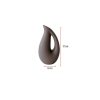 Elegant Mink Ceramic Vase, 6 x 9 x 17 cm | 100% Ceramic | Perfect for Home Decor & Floral Arrangements | Stylish and Modern Design