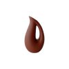 Elegant Brown Ceramic Vase, 6 x 9 x 17 cm | 100% Ceramic, Perfect for Home Decor & Floral Arrangements | Stylish & Durable Design