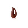 Elegant Brown Ceramic Vase, 6 x 9 x 17 cm | 100% Ceramic, Perfect for Home Decor & Floral Arrangements | Stylish & Durable Design