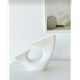Elegant White Ceramic Vase, 28 x 11.5 x 28 cm | 100% Ceramic, Perfect for Home Decor & Floral Arrangements | Stylish & Modern Design