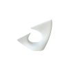 Elegant White Ceramic Vase, 28 x 11.5 x 28 cm | 100% Ceramic, Perfect for Home Decor & Floral Arrangements | Stylish & Modern Design