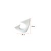 Elegant White Ceramic Vase, 28 x 11.5 x 28 cm | 100% Ceramic, Perfect for Home Decor & Floral Arrangements | Stylish & Modern Design
