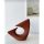 Elegant Tile Red Ceramic Vase, 28 x 11.5 x 28 cm | 100% High-Quality Ceramic | Perfect for Home Decor & Floral Arrangements, Stylish & Durable