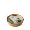 Elegant Oak Candlestick, 18 cm Diameter x 7 cm Height | 100% Wooden Frame & Soy Wax | Perfect for Home Decor & Ambiance Enhancement