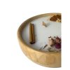 Elegant Oak Candlestick, 18 cm Diameter x 7 cm Height | 100% Wooden Frame & Soy Wax | Perfect for Home Decor & Ambiance Enhancement