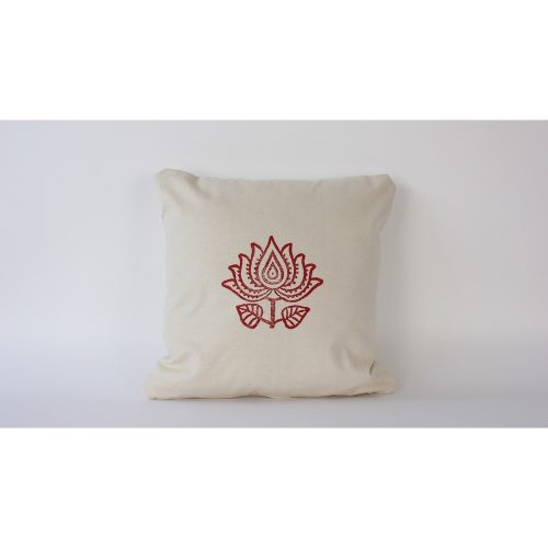 Handmade Velvet Cushion (50 x 50 cm), Cream Color, Silicone Filling | 100% Luxurious Velvet | Perfect for Home Decor & Comfort
