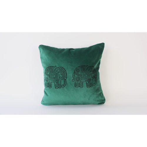 Handmade Green Velvet Cushion Cover, 50 x 50 cm | 100% Soft Velvet | Perfect for Home Decor & Cozy Living Spaces | Elegant & Stylish Design