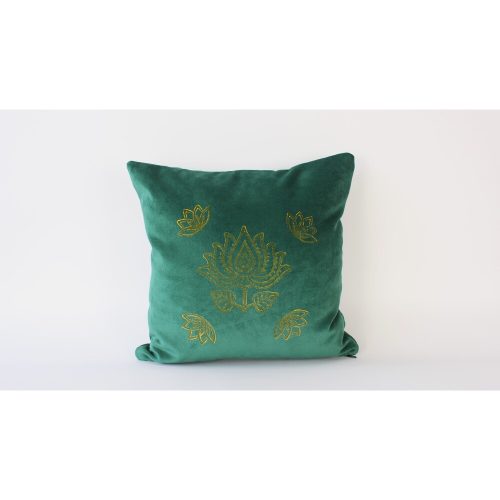 Handmade Green Velvet Cushion Cover, 50 x 50 cm | 100% Soft Velvet | Perfect for Home Decor & Cozy Living Spaces | Elegant & Stylish Design
