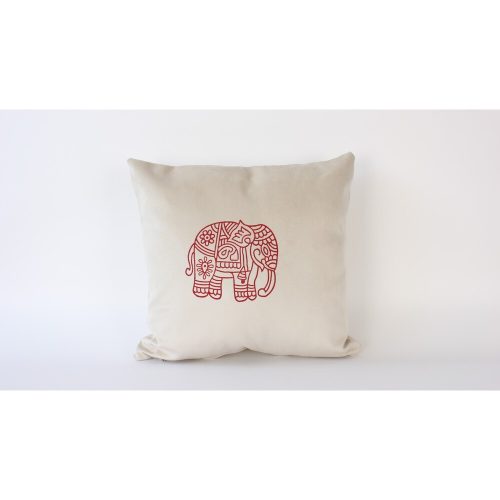 Handmade Velvet Cushion Cover (50 x 50 cm), Cream Color | 100% Soft Velvet | Perfect for Home Decor & Cozy Living Spaces, Elegant Touch