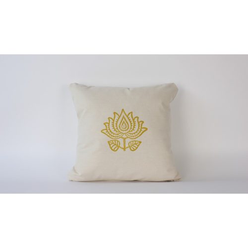 Handmade Cream Linen Cushion Cover (50 x 50 cm) | 100% Natural Fabric | Elegant & Soft Touch | Perfect for Home Decor & Cozy Living Spaces