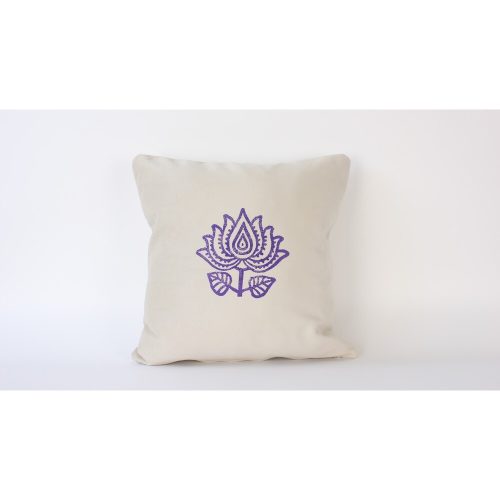 Handmade Velvet Cushion Cover (50 x 50 cm), Cream Color | 100% Soft Velvet | Perfect for Home Decor & Cozy Living Spaces, Elegant Touch