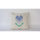 Handmade Cream Linen Cushion Cover (50 x 50 cm) | 100% Natural Fabric | Elegant & Soft Touch | Perfect for Home Decor & Cozy Living Spaces
