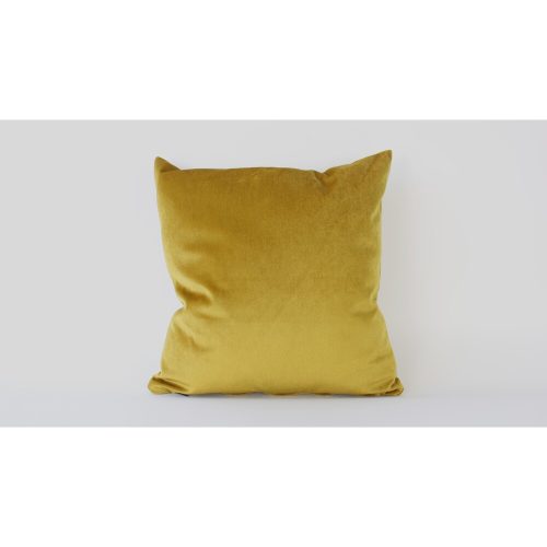Handmade Mustard Velvet Cushion Cover (50 x 50 cm) | 100% Soft Velvet | Elegant Home Decor Accent for Living Room & Bedroom | Luxurious Touch
