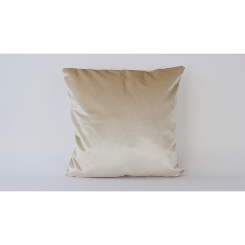 Handmade Velvet Cushion Cover (50 x 50 cm), Cream Color | 100% Soft Velvet | Perfect for Home Decor & Cozy Living Spaces, Elegant Touch