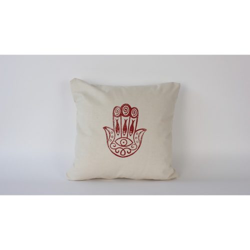 Handmade Cream Linen Cushion Cover (50 x 50 cm) | 100% Natural Fabric | Elegant & Soft Touch | Perfect for Home Decor & Cozy Living Spaces