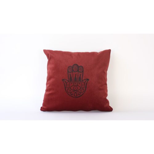 Handmade Claret Red Velvet Cushion Cover (50 x 50 cm) | 100% Soft Velvet | Elegant Home Decor for Living Room & Bedroom | Luxurious Touch