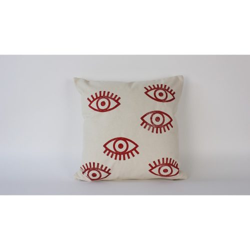 Handmade Cream Linen Cushion Cover (50 x 50 cm) | 100% Natural Fabric | Elegant & Soft Touch | Perfect for Home Decor & Cozy Living Spaces
