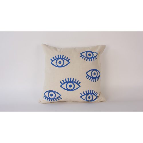 Handmade Cream Linen Cushion Cover (50 x 50 cm) | 100% Natural Fabric | Elegant & Soft Touch | Perfect for Home Decor & Cozy Living Spaces