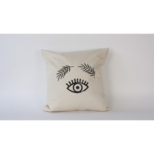 Handmade Cream Linen Cushion Cover (50 x 50 cm) | 100% Natural Fabric | Elegant & Soft Touch | Perfect for Home Decor & Cozy Living Spaces
