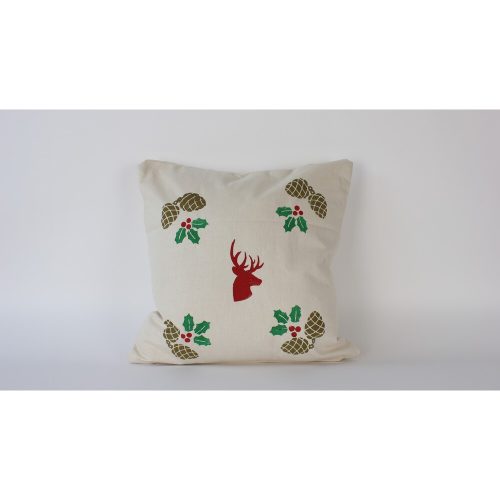 Handmade Cream Linen Cushion Cover (50 x 50 cm) | 100% Natural Fabric | Elegant & Soft Touch | Perfect for Home Decor & Cozy Living Spaces