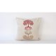 Handmade Cream Linen Cushion Cover (50 x 50 cm) | 100% Natural Fabric | Elegant & Soft Touch | Perfect for Home Decor & Cozy Living Spaces