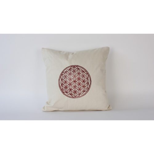 Handmade Cream Linen Cushion Cover (50 x 50 cm) | 100% Natural Fabric | Elegant & Soft Touch | Perfect for Home Decor & Cozy Living Spaces