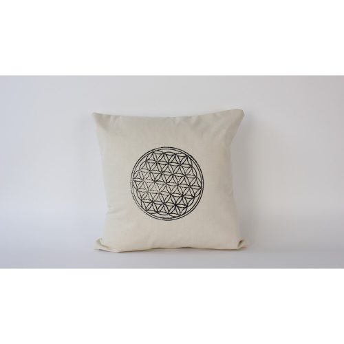 Handmade Cream Linen Cushion Cover (50 x 50 cm) | 100% Natural Fabric | Elegant & Soft Touch | Perfect for Home Decor & Cozy Living Spaces