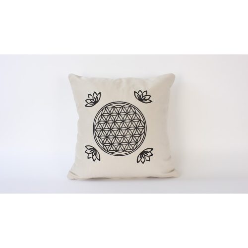 Handmade Velvet Cushion Cover (50 x 50 cm), Cream Color | 100% Soft Velvet | Perfect for Home Decor & Cozy Living Spaces, Elegant Touch