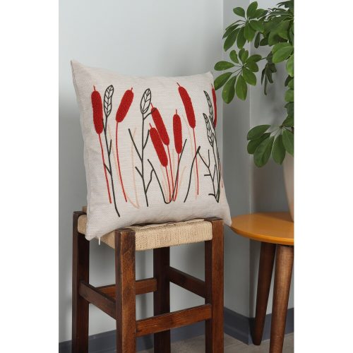 Premium Linen Cushion, 43 x 43 cm | Soft Silicone Filling | Stylish & Comfortable for Home Decor, Living Room, or Bedroom | Durable & Elegant Design