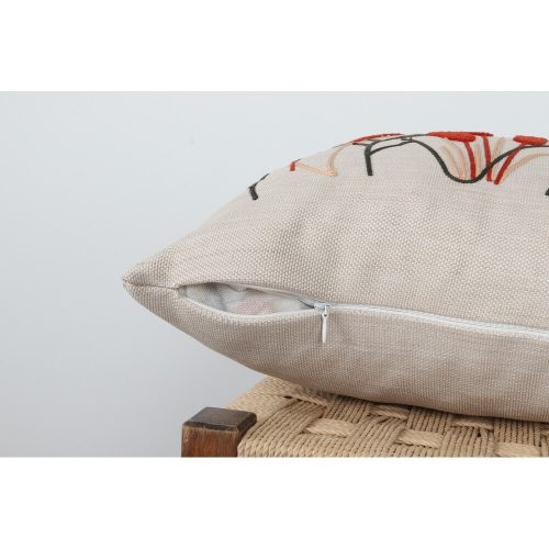 Premium Linen Cushion, 43 x 43 cm | Soft Silicone Filling | Stylish & Comfortable for Home Decor, Living Room, or Bedroom | Durable & Elegant Design