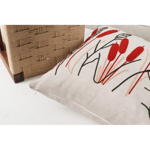 Premium Linen Cushion, 43 x 43 cm | Soft Silicone Filling | Stylish & Comfortable for Home Decor, Living Room, or Bedroom | Durable & Elegant Design