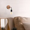 Elegant Black Wall Lamp, Metal Body, 10 x 12 cm, Height 100 cm, E14 Max 40W, IP20 | Glamorous Hotel-Style Lighting for Modern Spaces