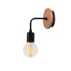 Elegant Black Wall Lamp, Metal Body, 10 x 12 cm, Height 100 cm, E14 Max 40W, IP20 | Glamorous Hotel-Style Lighting for Modern Spaces