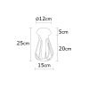 Elegant Black Wall Lamp, Metal Body, 10 x 12 cm, Height 100 cm, E14 Max 40W, IP20 | Glamorous Hotel-Style Lighting for Modern Spaces