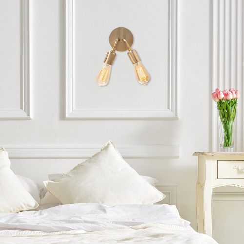 Opviq, 525NOR3195, Elegant Black Wall Lamp, Metal Body, 10 x 12 cm, Height 100 cm, Max 40W, IP20 | Glamorous Hotel-Style Lighting for Modern Spaces